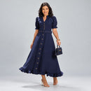 Vestido Longo Midi - Moda Modesta