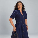 Vestido Longo Midi - Moda Modesta