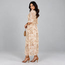 Vestido Midi Com Estampa Florida
