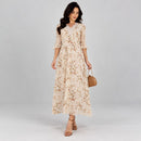 Vestido Midi Com Estampa Florida