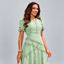 Vestido Midi Verde - Caimento Evasê