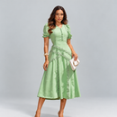 Vestido Midi Verde - Caimento Evasê