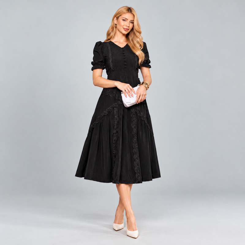 Vestido Midi Preto