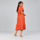 Vestido Midi Geysi Laranja